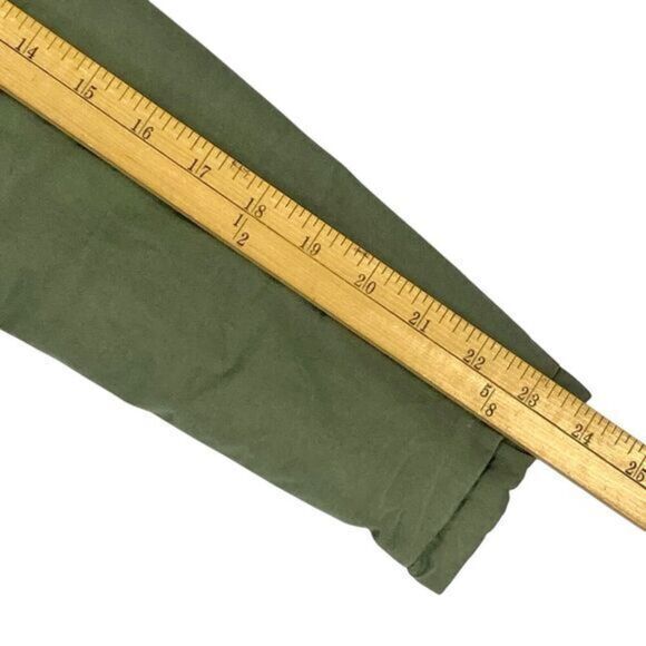 Miss London Jacket Womens S Green Utility Cinch Waist Lined Pockets Preppy Coat - Picture 16 of 16